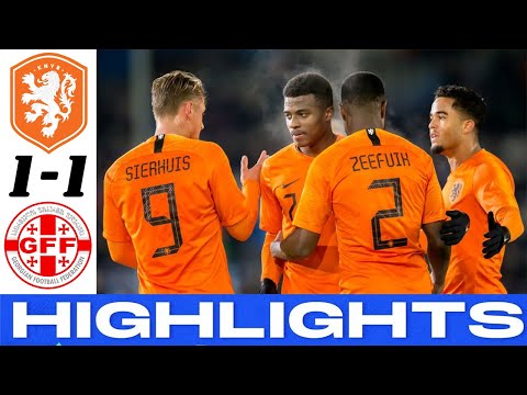 Netherlands vs Georgia 1-1 Highlights Goals - Euro U21 Championship 2023
