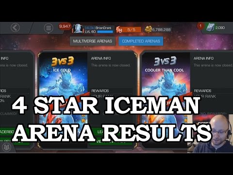 4-Star Iceman Arena Results | Marvel Contest of Champions