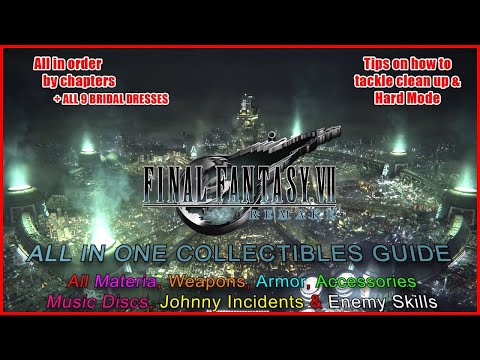 Final Fantasy VII Remake | All In One Collectibles Guide 100%