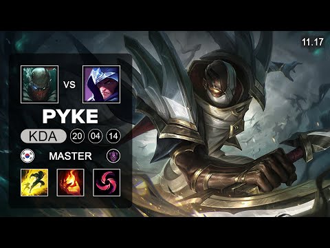 Pyke Mid vs Talon - KR Master Patch 11.17