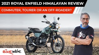This is the new 2021 Royal Enfield Himalayan BS6 with Tripper Navigation. And, as part of the upgrade, it now gets this new Pine colour scheme - which looks better in the flesh. There’s the Tripper Navigation dial, which is borrowed from the Royal Enfield Meteor 350. And then, it also gets a new wind deflector to help reduce buffeting at speeds, a new luggage hanger at the front, and a new luggage rack with a top plate to haul luggage. In this video, Vikrant Singh tells you if the 2021 Himalayan is a commuter, a tourer or an off-roader. 2021 Royal Enfield Himalayan BS6 Price in India - https://www.bikewale.com/royalenfield...​ Royal Enfield Himalayan BS6 Review - www.youtube.com/watch?v=cH3aBJyAQRM&t...​ 2021 Royal Enfield Meteor 350 Review - www.youtube.com/watch?v=a1RkuQh03xI&t...​