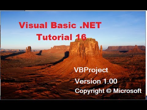 Visual Basic NET Tutorial 16 Add SplashScreen for a Visual Basic Application