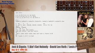 Just A Gigolo / I Ain&#39;t Got Nobody - David Lee Roth / Louis Prima Bass Backing Track with