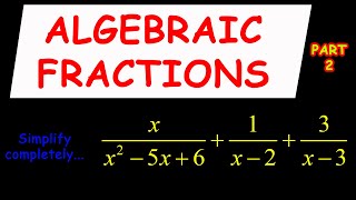 Download the video "Fractions: Learn How To Simplify Algebraic Fractions In Easy Steps And Prove Your Answer Part 2"