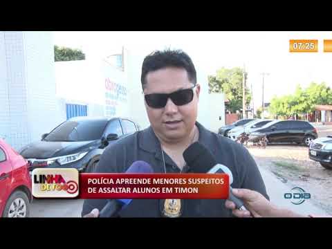 LINHA DE FOGO (02 12) POLíCIA APREENDE MENORES SUSPEITOS DE ASSALTAR ALUNOS EM TIMON