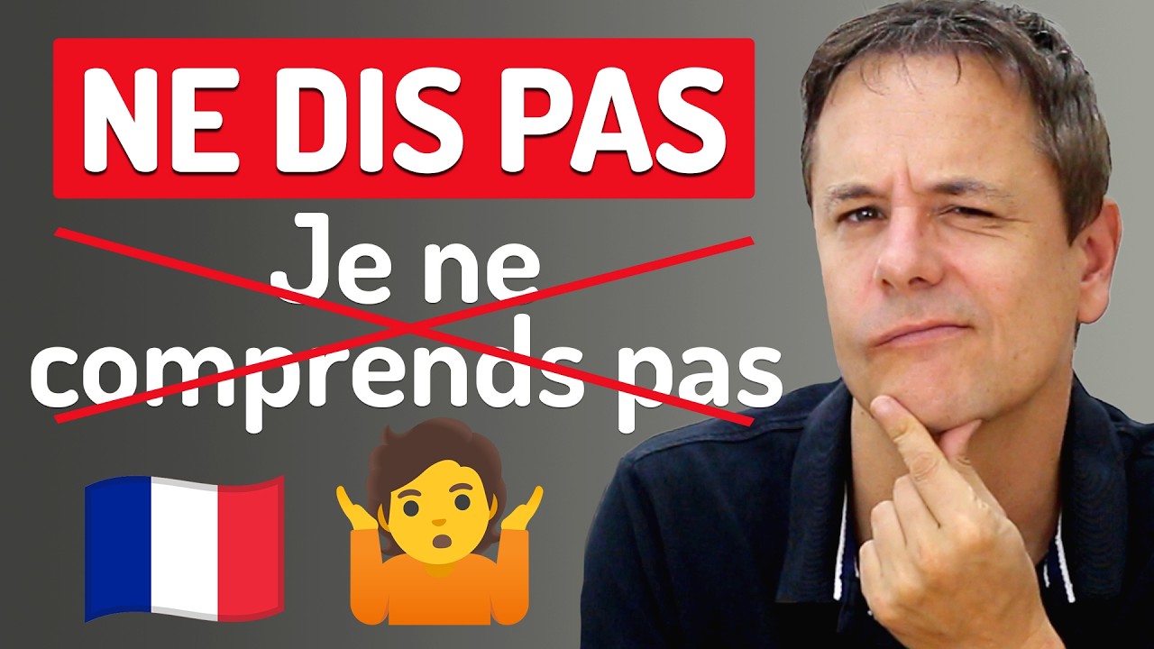 Arrête de dire JE NE COMPRENDS PAS 🤔 en français !