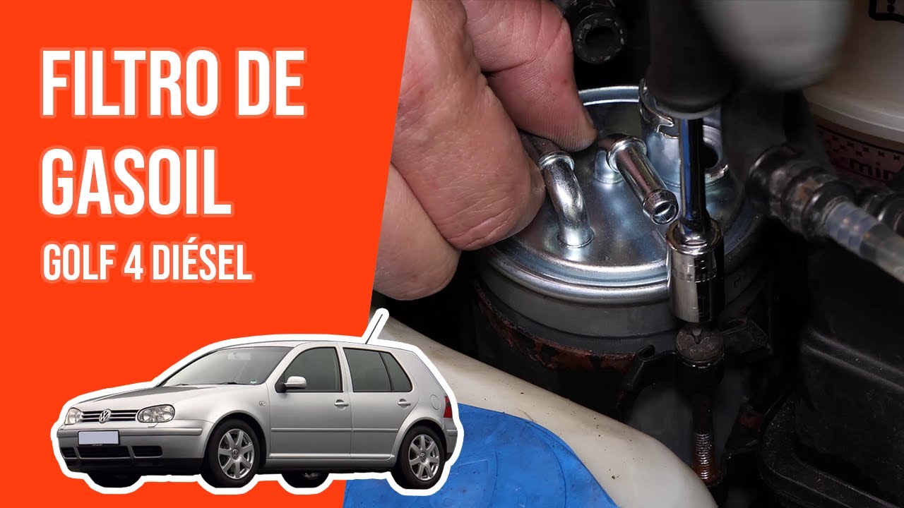 Cómo cambiar el filtro de gasoil GOLF 4 1.9 TDI ⛽