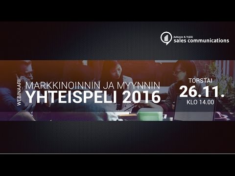 Markkinoinnin ja myynnin yhteispeli