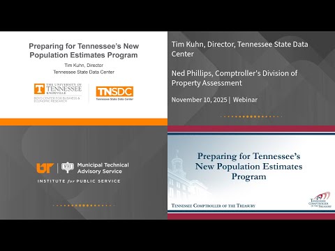 Tennessee S New Population Estimates Program Webinar