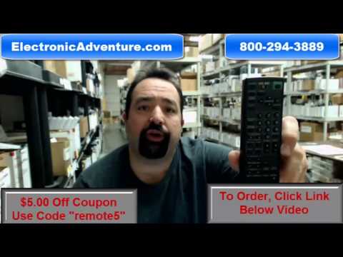 Original Sony RMT-V154A VCR Remote Control Coupon $5 Off -- ElectronicAdventure.com