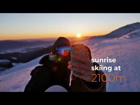 Romantic Sunrise Skiing ft. Largest Terrain Park in Japan at Palcall Tsumagoi Ski Resort