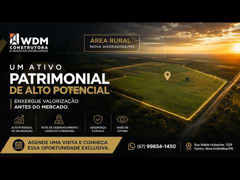 Uma área para quem enxerga valorização antes do mercado.