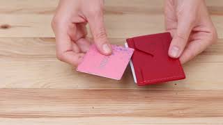 Кожаный женский картхолдер Grande Pelle 11396 красный