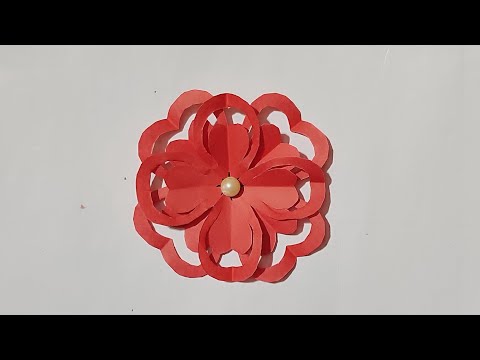 How to make paper flower | Beautiful paper flower making idea | DIY paper flower craft