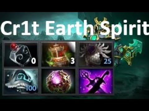Cr1t Earth Spirit MID with Octarine Core - Dota 2 gameplay
