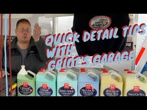Quick Detail Tips From Official Griot's Garage Distributor