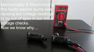 (Ford Mustang) Troubleshooting Windshield Washer Pump Motor