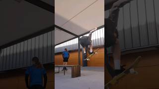 grab off a bench #skateboard #skate #ollie #grab