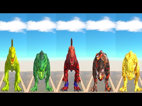 Colors Dinosaur Speed Race get a Pig - Animal Revolt Battle Simulator