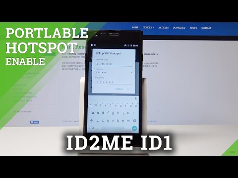 How to Enable Portable Hotspot in ID2ME ID1 - Network Access Point