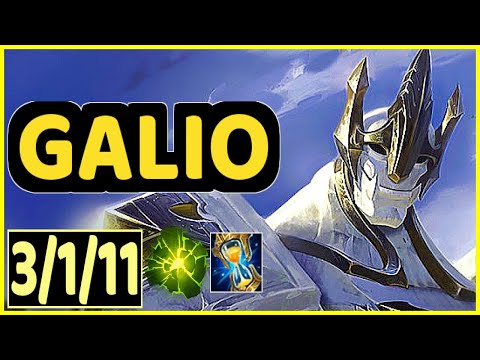 GALIO VS EKKO - 3/1/11 KDA MID GAMEPLAY