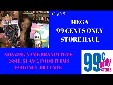 Mega 99 Cents Only Store Haul 1/19/19|All NEW Items Tons of Name Brand Finds for Only 99 Cents WOW❤️ Video
