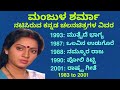 ಮಂಜುಳ ಶರ್ಮಾ ನಟಿಸಿರುವ ಕನ್ನಡ ಚಲನಚಿತ್ರಗ