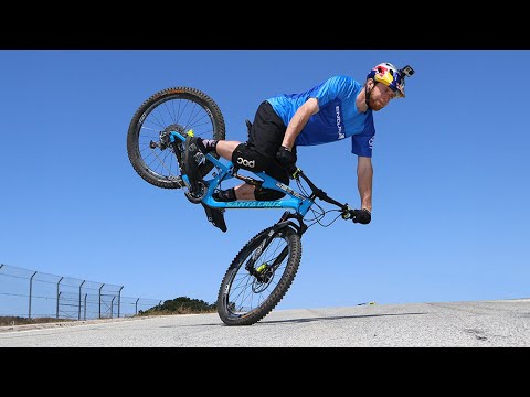 "Danny MacAskill's INSANE Nose Wheelie at Laguna Seca Will Blow Your Mind!"