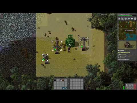 Factorio mining at 600+ productivity