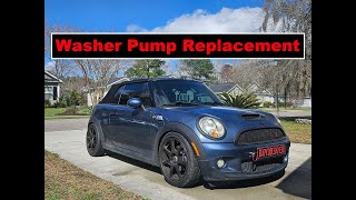 Replacing the Washer Pump on a 2010 Mini Cooper S #mini #coopers