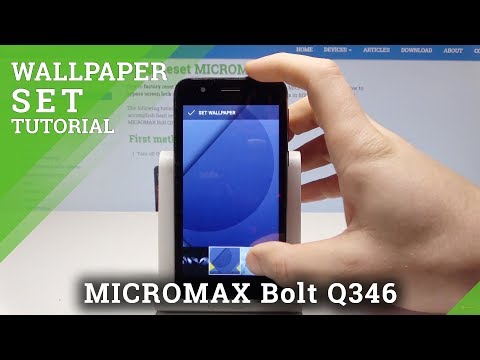 How to Change Wallpaper in MICROMAX Bolt Q346