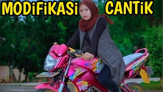 Download lagu CEWEK HIJAB || NAIK MODIFIKASI VIXION OLD JARI JARI SIMPEL mp3