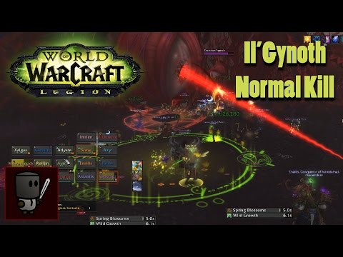 Il'Gynoth Kill (Normal Difficulty) - Emerald Nightmare Raid - World of Warcraft Legion