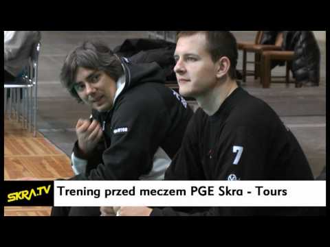 Trening przed meczem PGE Skra - Tours VB