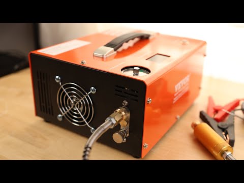 VEVOR PCP Air Compressor, 4500PSI Portable PCP Airgun Compressor with Built-in Converter, Auto-Stop