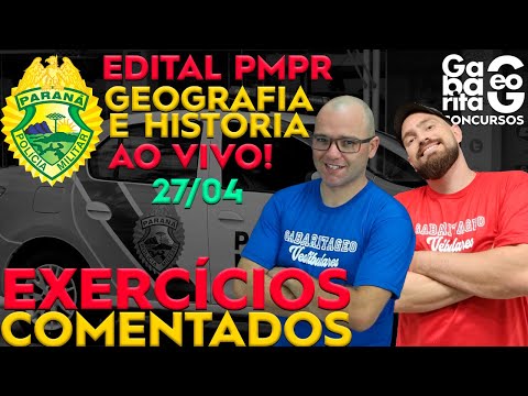 AO VIVO | CONCURSO PM PR | GEOGRAFIA | HISTÓRIA EDITAL PMPR 2020