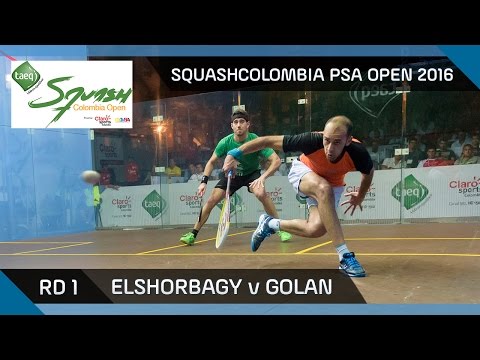 Squash: Elshorbagy v Golan - SquashColombia PSA Open 2016 - Rd 1 Highlights