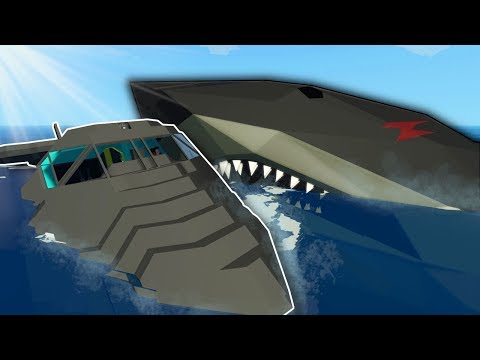 MEGALODON ATTACKS CRASHED PLANE! - Stormworks Multiplayer Gameplay - Megalodon Attack Survival