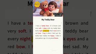 English Listening Practice – My Teddy Bear | Short English Story with Subtitles