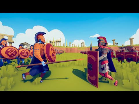 100x SPARTANS vs 100x ROMANS TOTALLY ACCURATE EPIC BATTLE - TABS | Totally Accurate Battle Simulator