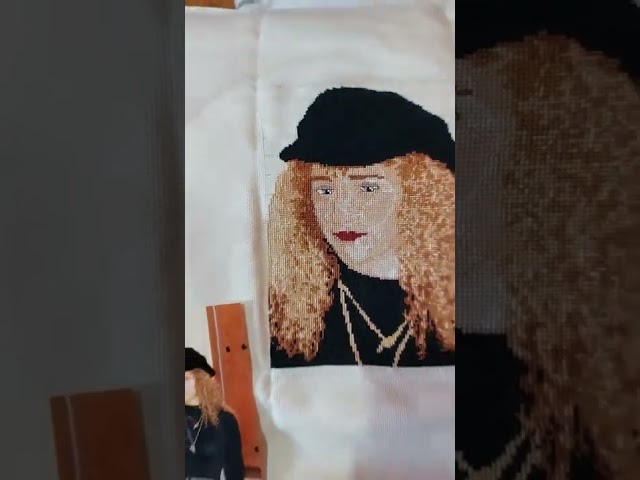 Vídeo relacionado con Patrón de punto de cruz personalizado de la foto, 40 x 50 cm, diseño personalizado, punto de cruz de 11 quilates, kits de bordado de tela estampada para adultos principiantes (16 x 20 pulgadas)
