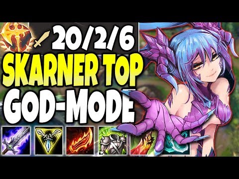GOD-MODE SKARNER TOP LANE SEASON 10 BUILD 🔥 SKARNER IS BEYOND BROKEN 🔥 LoL TOP Skarner S10 Gameplay
