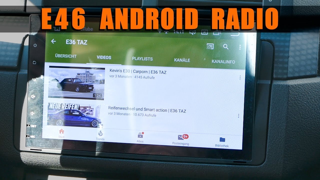 Doppel DIN Android Radio für den E46! | E36 TAZ