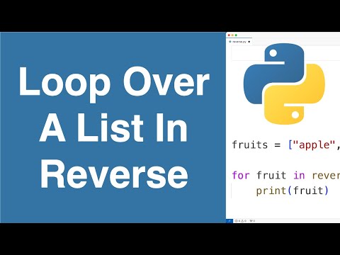 Reverse A List Using Loop In Python