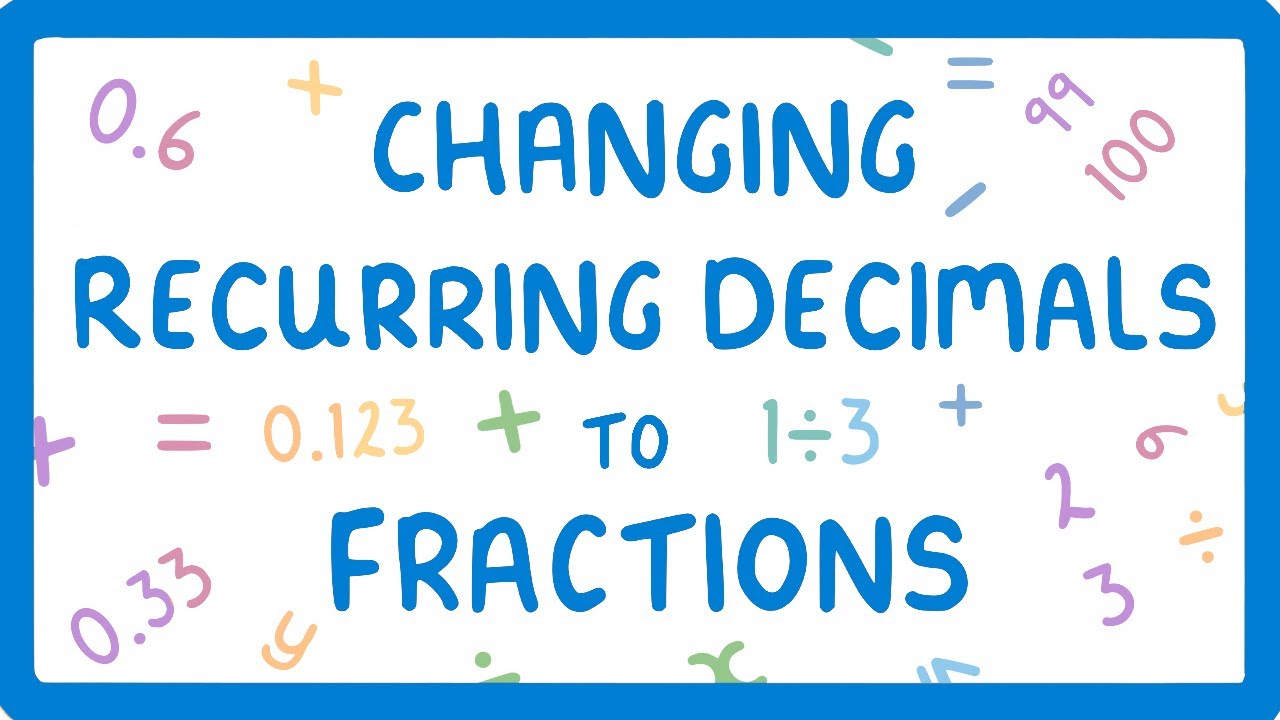 How to Convert Recurring Decimals to Fractions (Proportions Part 6/6) (2026/27 exams)