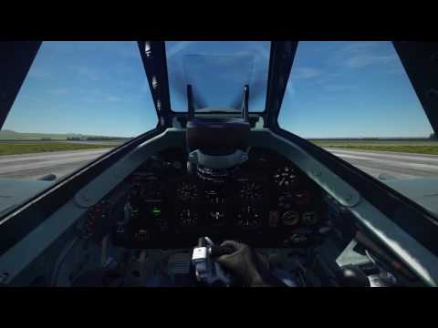 DCS Spitfire IX take off (trims!) 1.5.6