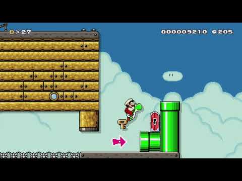 ヨッシーでゲット! (GET BY YOSHI) by すたっちMAKER2 - Super Mario Maker - No Commentary 1bn