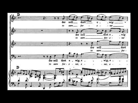 Also hat Gott die Welt geliebt (BWV 68 - J.S. Bach) Score Animation