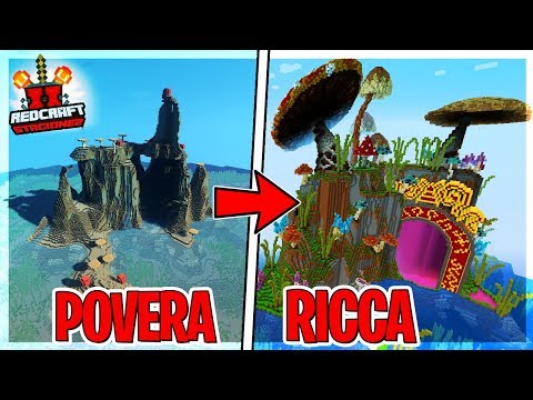 TRASFORMIAMO L'ISOLA DEI FUNGHI DI MINECRAFT DA POVERA A RICCA - RedCraft S2 Ep.25