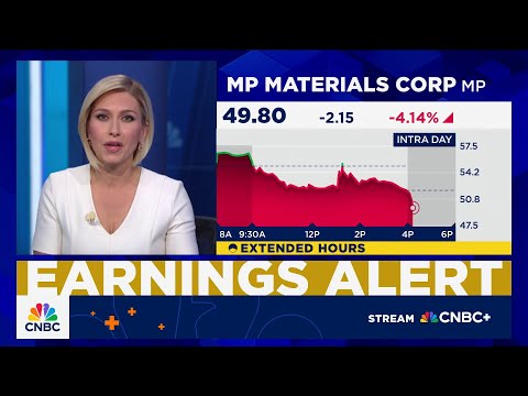MP Materials' shares slide in overtime on quarterly revenue miss